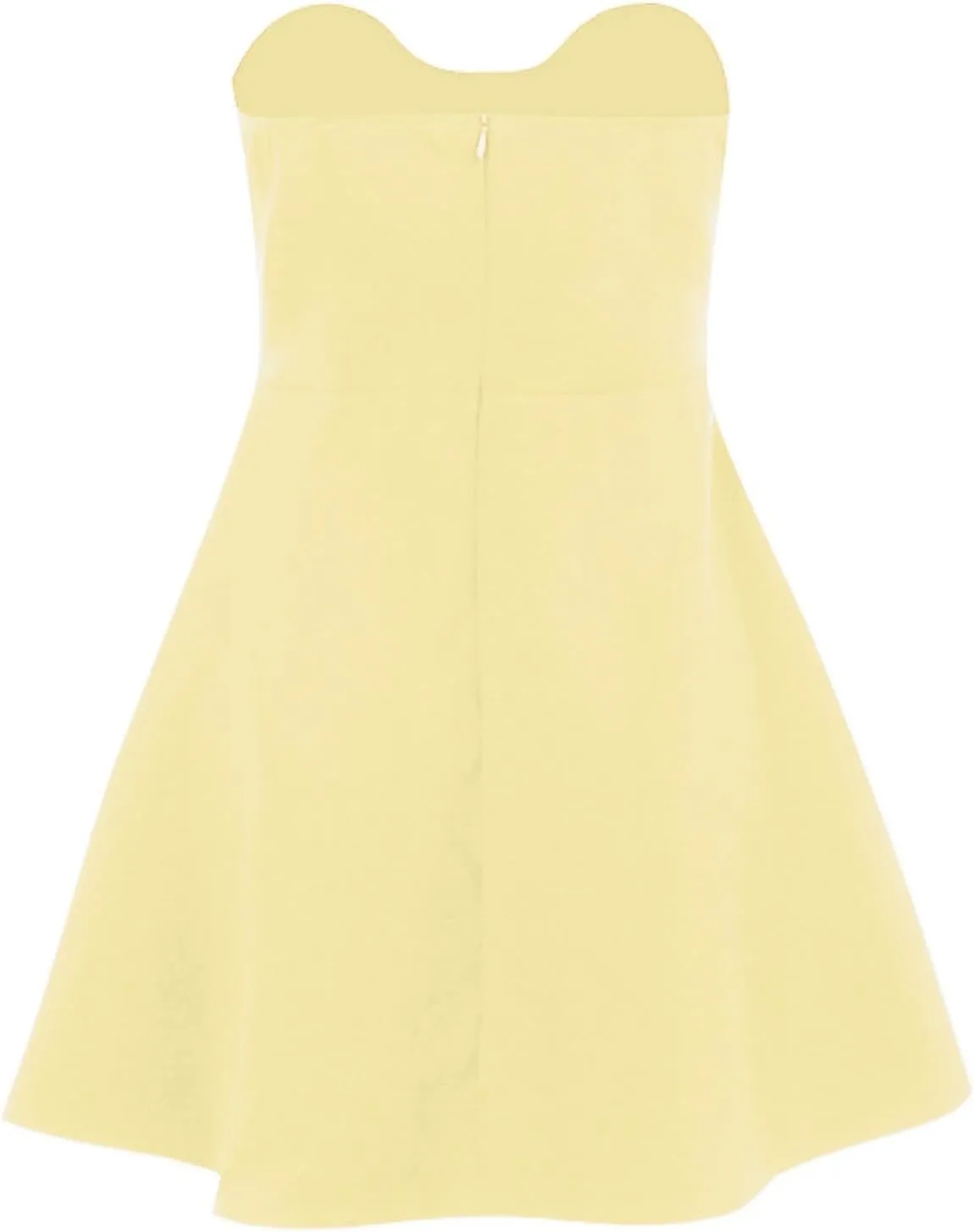2025 Womens Summer Sexy Strapless Bow Dress Elegant Sweetheart Neck Backless Ruffle Flowy Party Mini Dresses