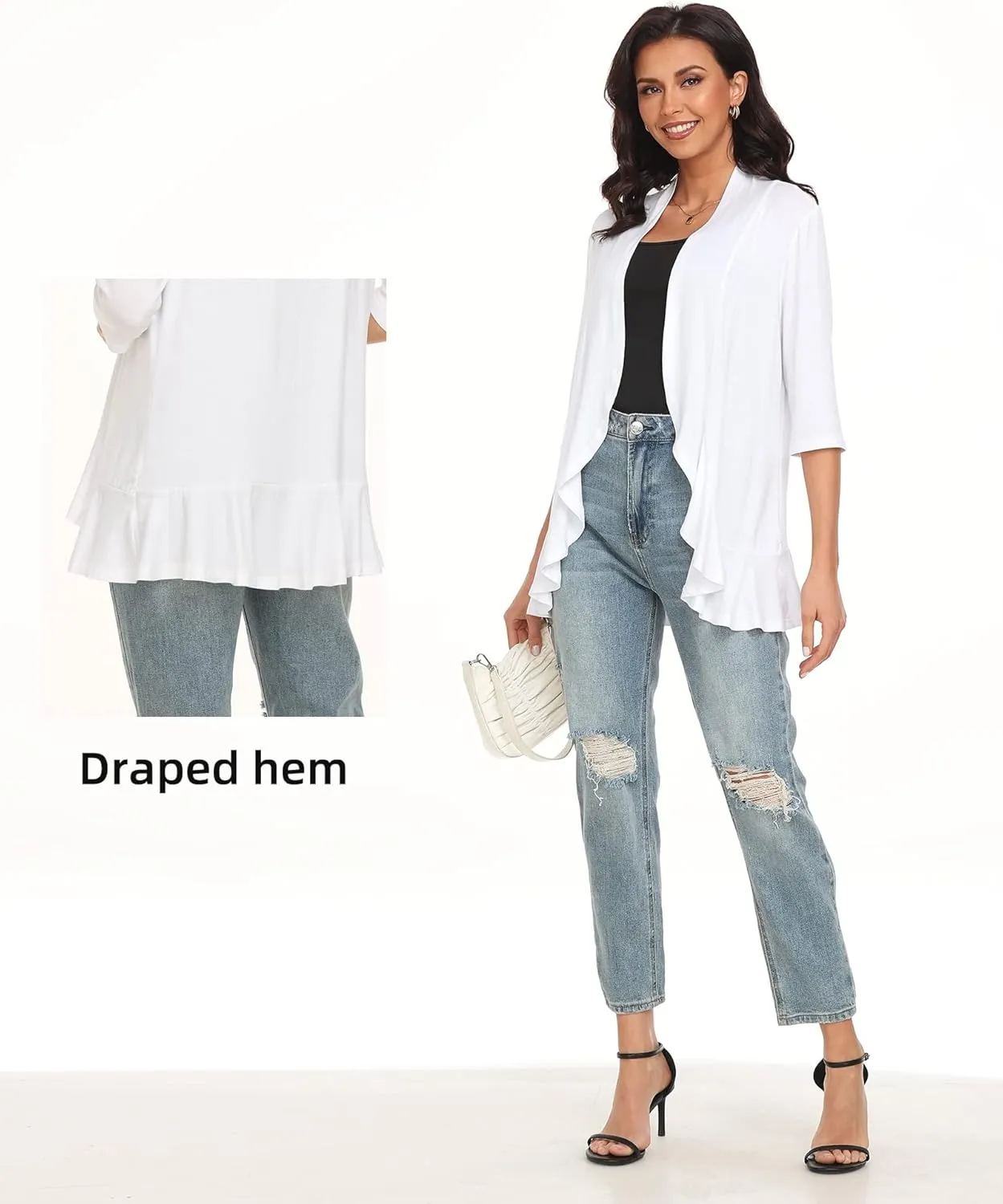 Argstar Women's 3/4 Sleeve Cardigan (S-3XL)