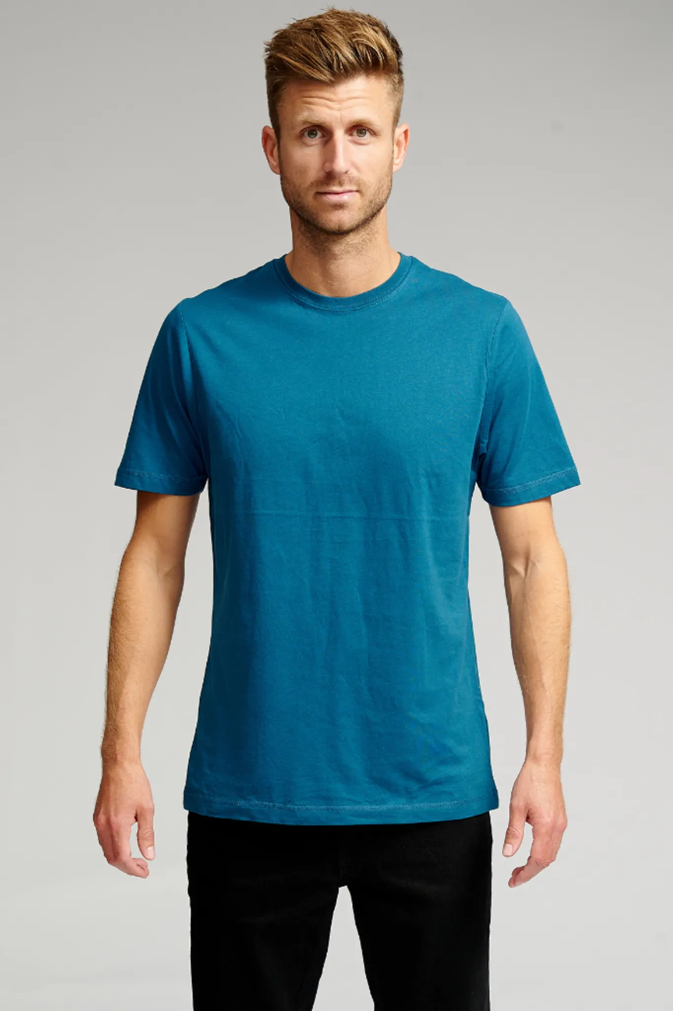 Basic T-shirt - Petroleumsblå