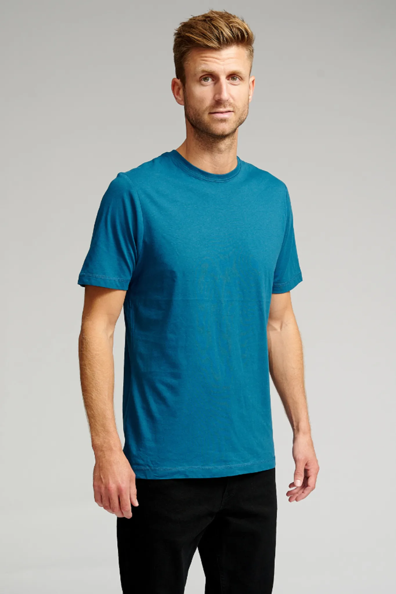 Basic T-shirt - Petroleumsblå