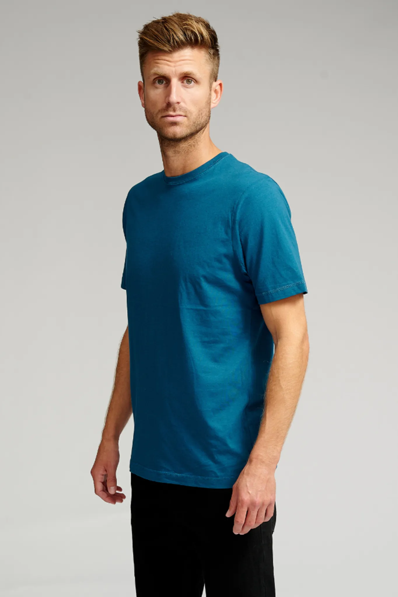 Basic T-shirt - Petroleumsblå