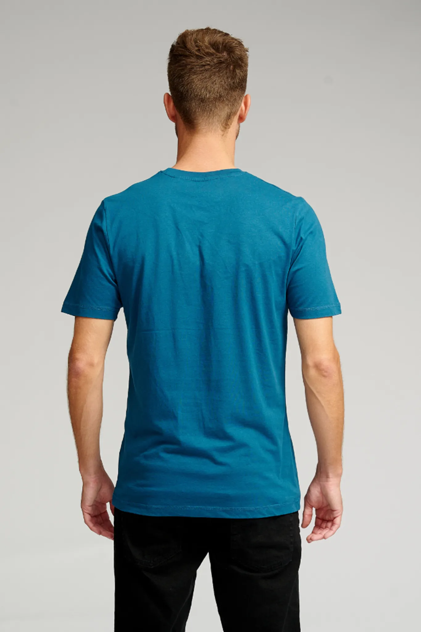 Basic T-shirt - Petroleumsblå