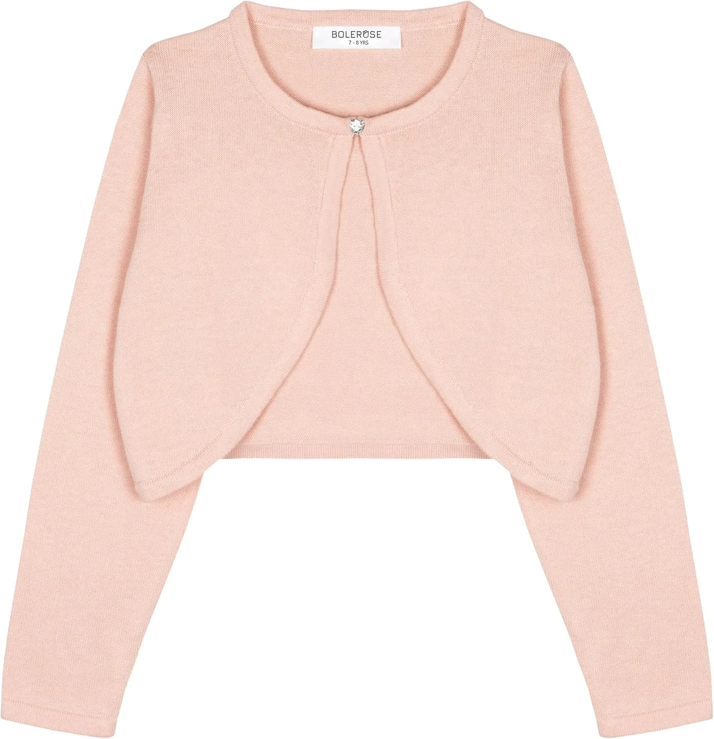BOLEROSE Girls Long Sleeve Cardigan Childrens Kids Bolero Shrug