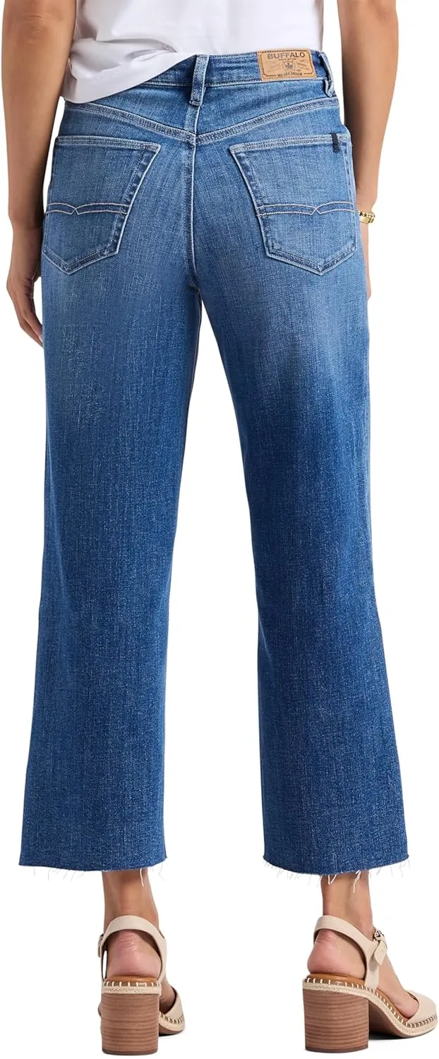 Buffalo David Bitton Women's High Rise Wide Leg Cropped Addisson