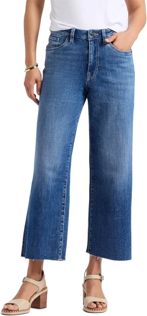 Buffalo David Bitton Women's High Rise Wide Leg Cropped Addisson