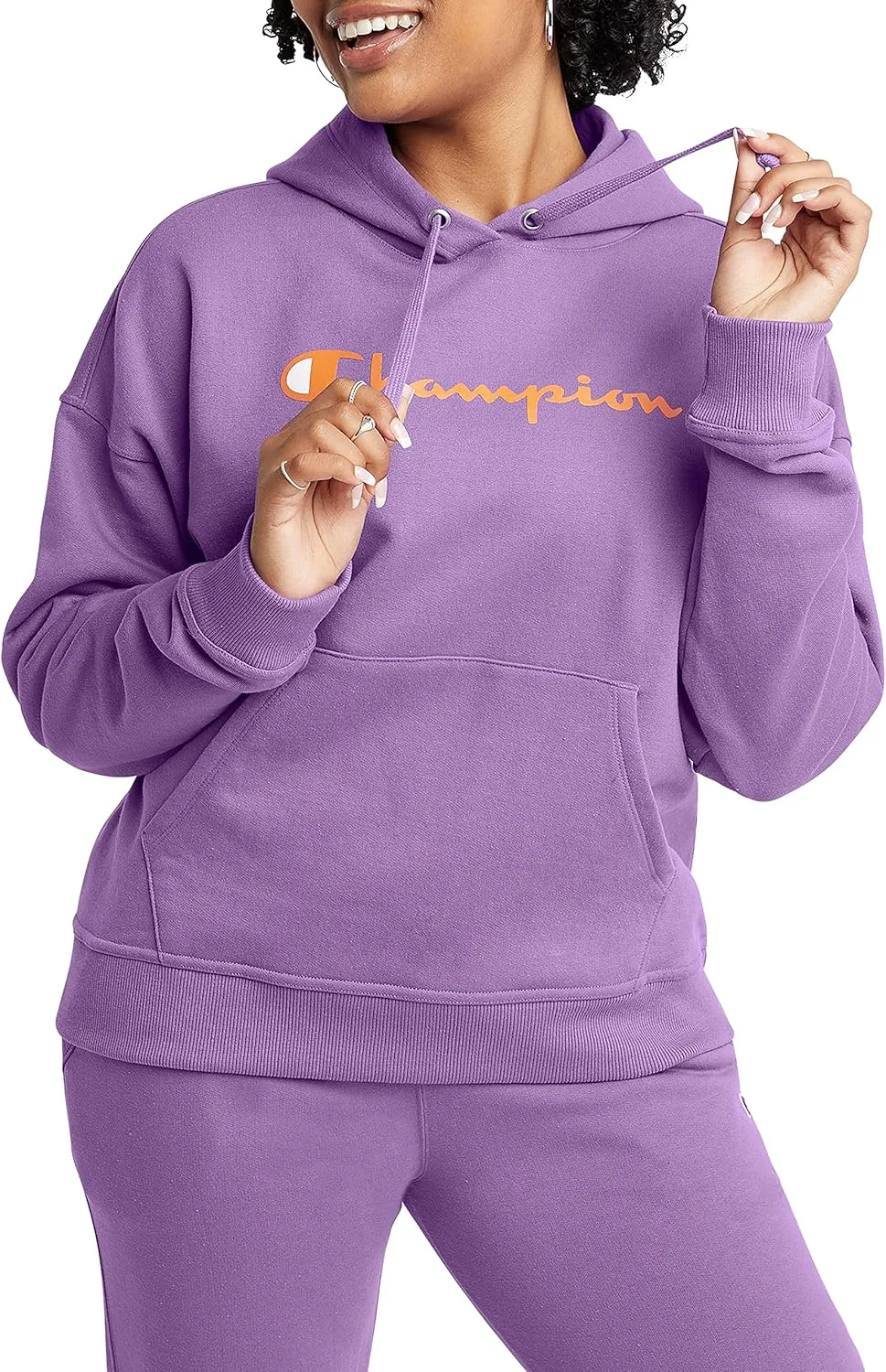 Champion Women's Hoodie, Powerblend, Fleece Hoodie, Comfortable Sweatshirt for Women (Plus Size Available)