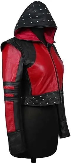 Descendants 4 The Rise Of Red 2024 Kylie Cantrall Hooded Jacket | Kylie Cantrall Leather Jacket