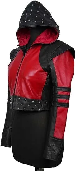 Descendants 4 The Rise Of Red 2024 Kylie Cantrall Hooded Jacket | Kylie Cantrall Leather Jacket