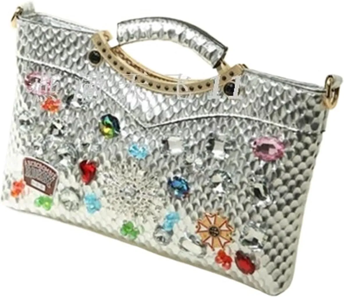 Diamond Rhinestone Chain Evening Bag All-Match Underarm Bag Shoulder Crossbody Bags For Wedding Party Prom