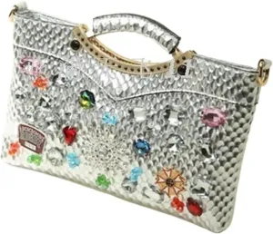 Diamond Rhinestone Chain Evening Bag All-Match Underarm Bag Shoulder Crossbody Bags For Wedding Party Prom