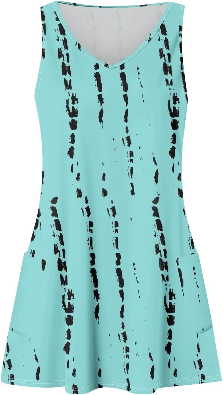 Dresses Women Casual Loose Fit Midi Dresses for Women Sleeveless Loose Flowy Dresses Women Elegant Summer Cute