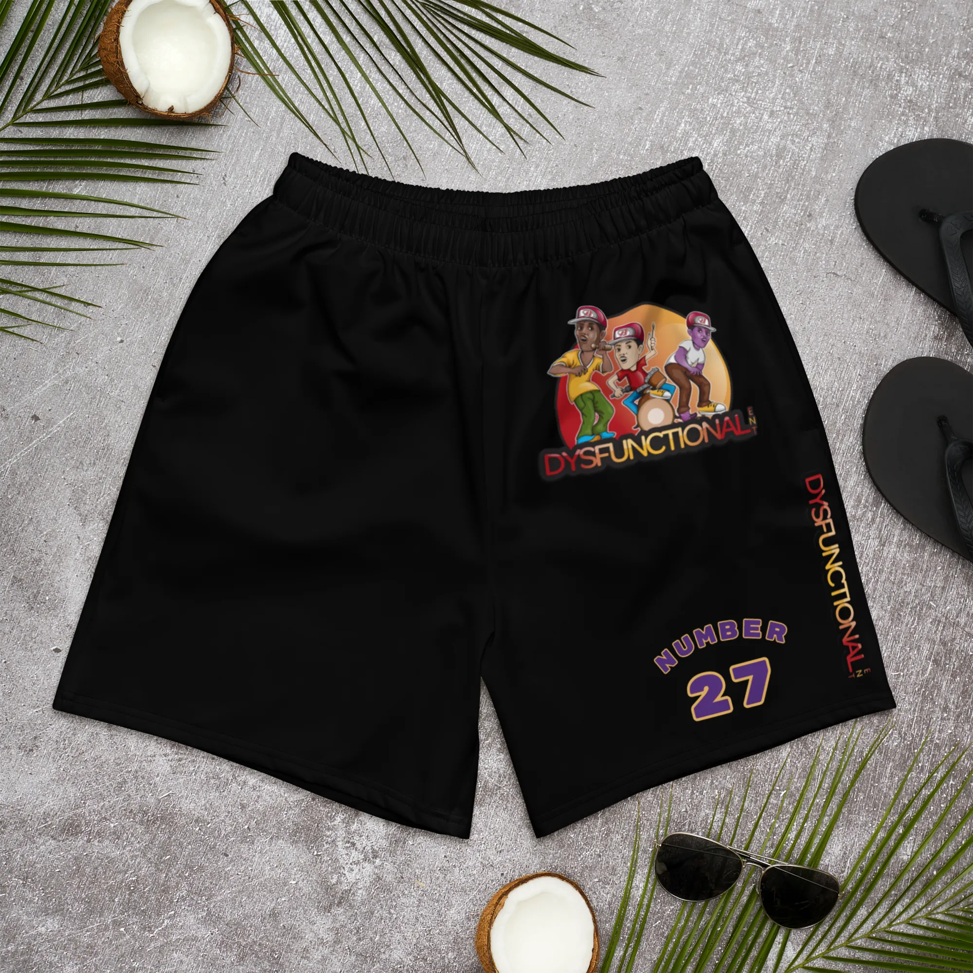 Dysfunctional Ent (Men's Recycled) Athletic Shorts