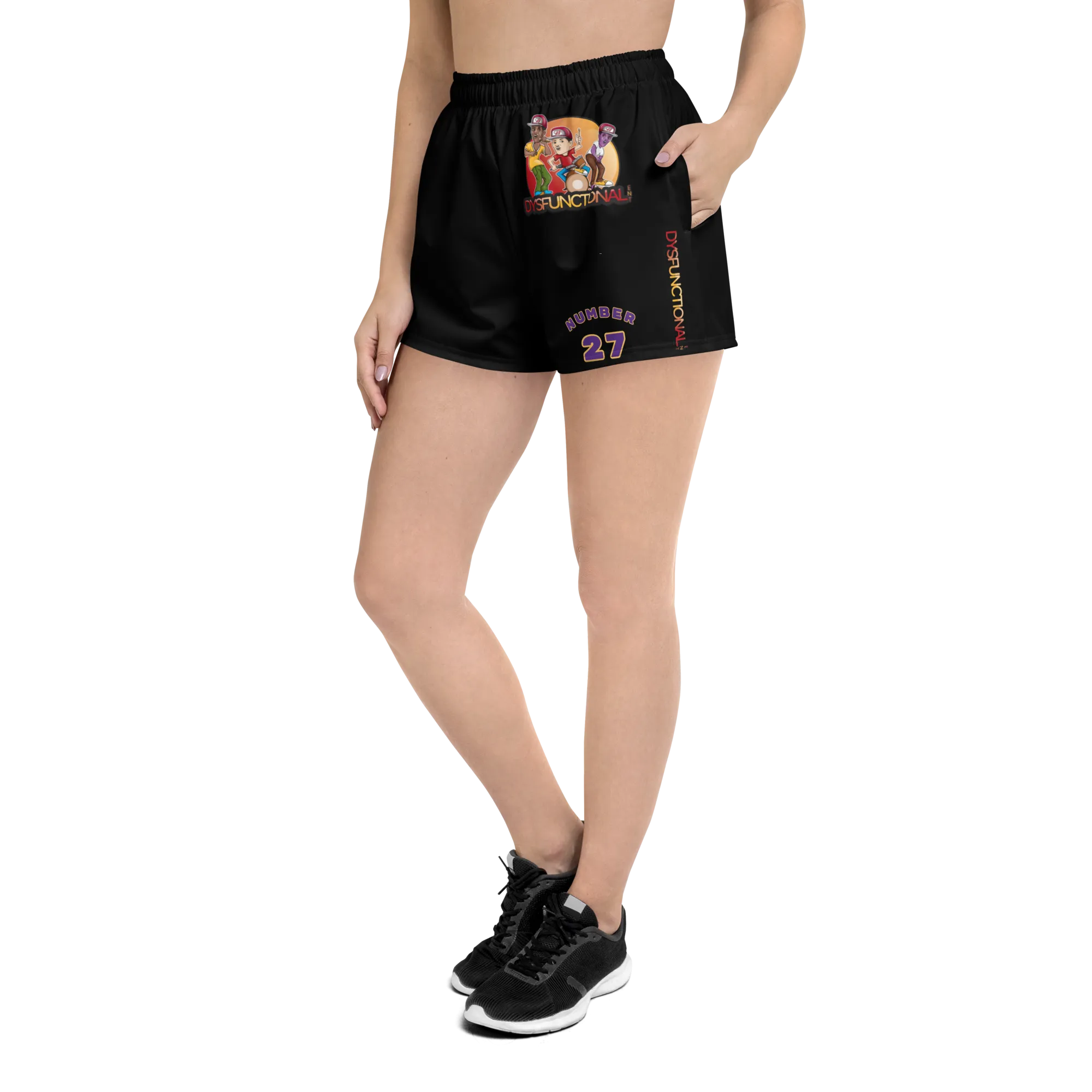 Dysfunctional Ent (Womens Recycled) Athletic Shorts