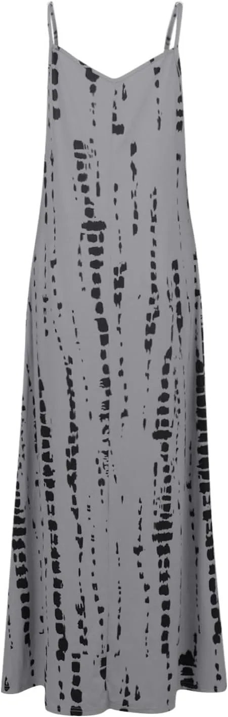 Elegant Sleeveless Maxi Dress for Women 2025 Flowy Hawaiian Resort Wear, Dresses for Women