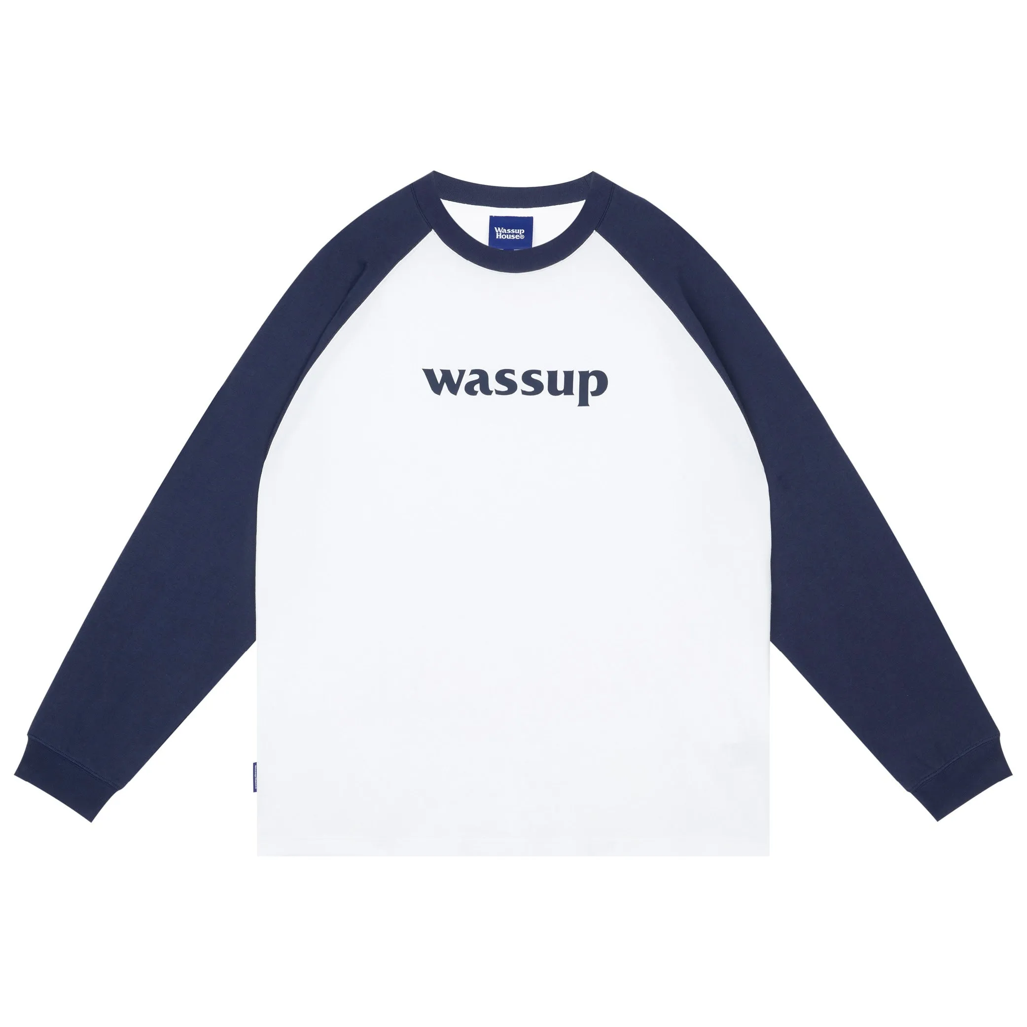 Essential Basic Logo Raglan Long Sleeved Tee