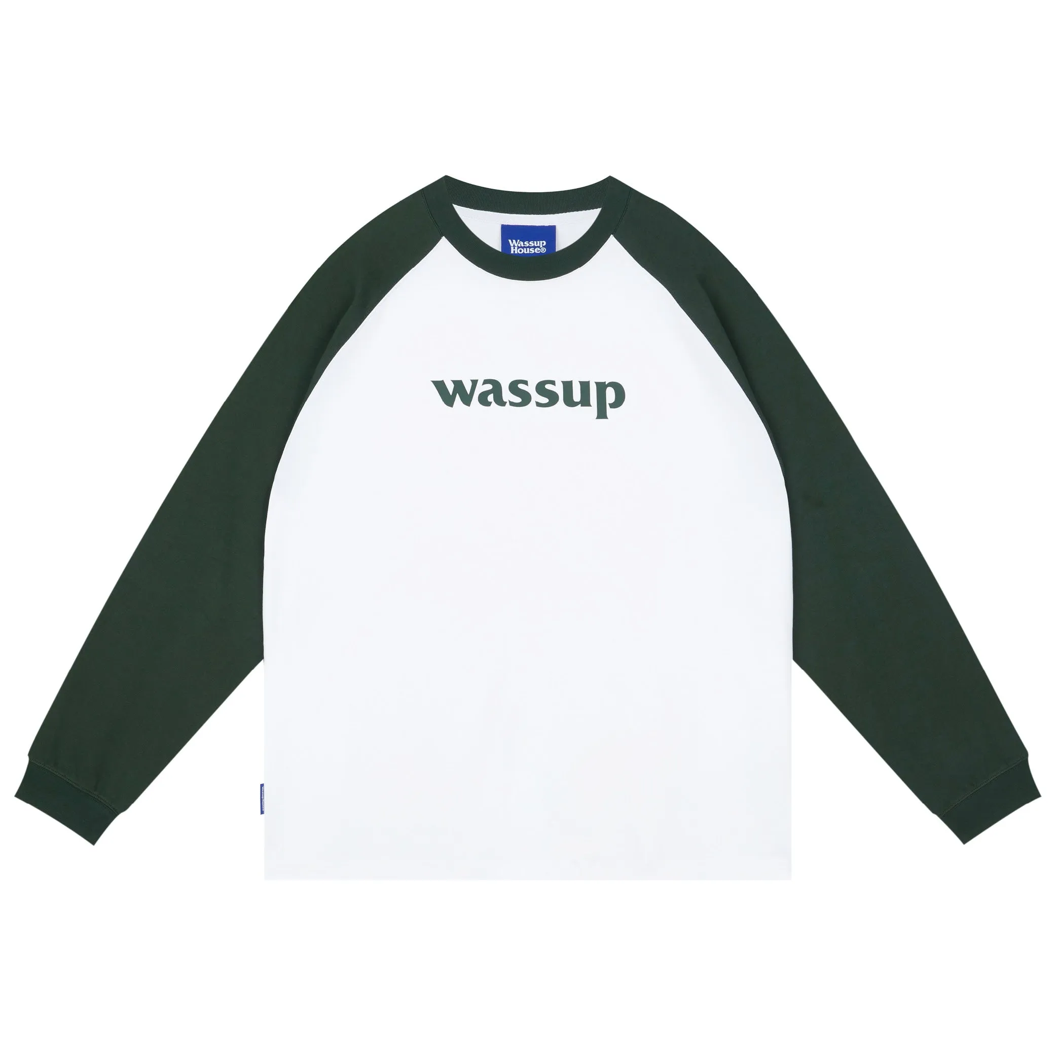 Essential Basic Logo Raglan Long Sleeved Tee
