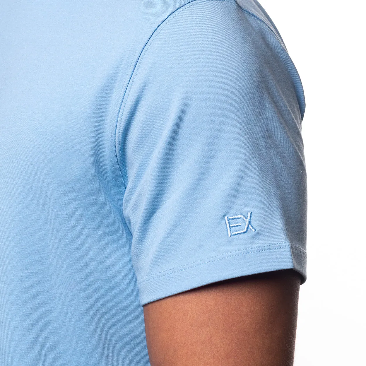Essential V Neck T-Shirt - Baby Blue