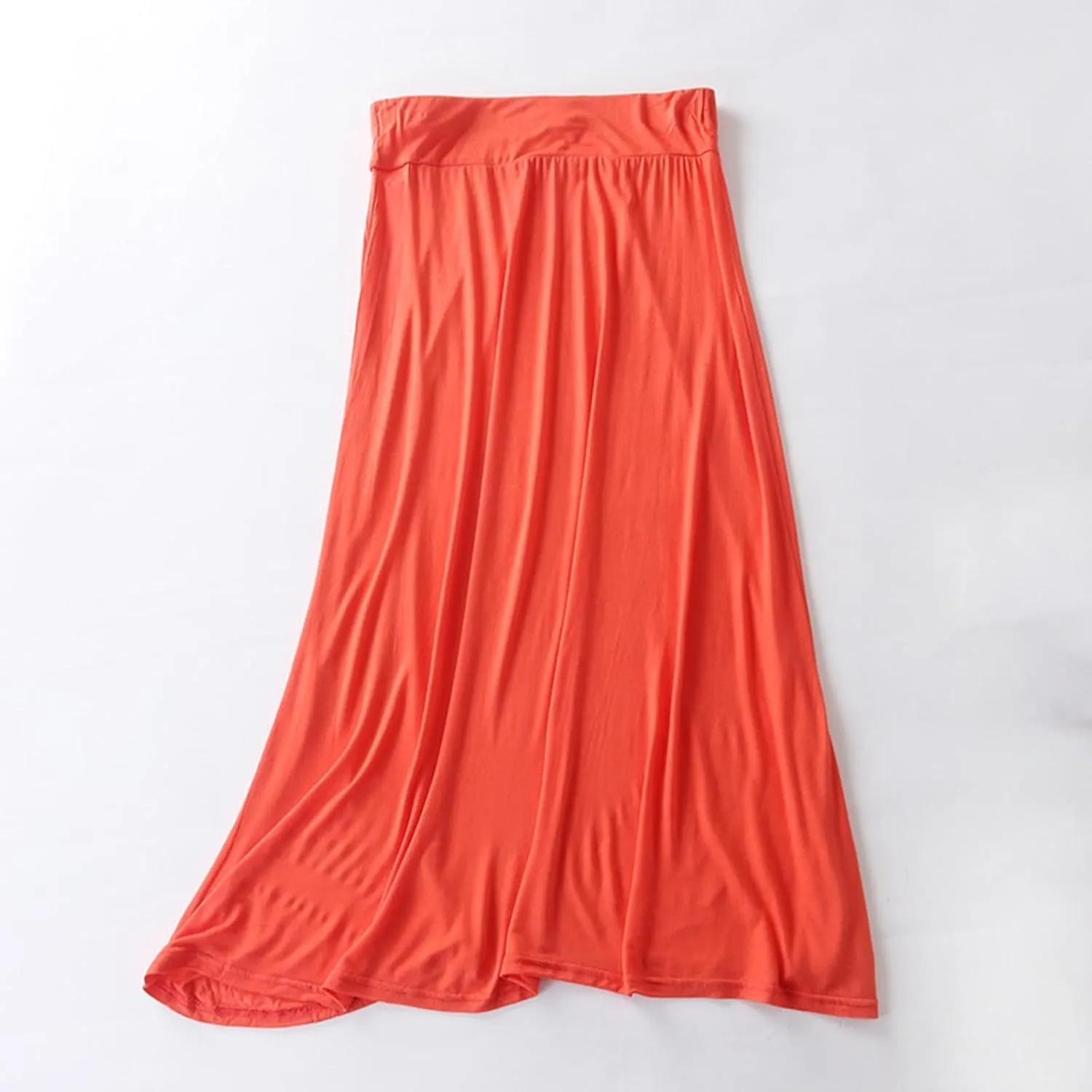 Fall 2024 Tulle Long Skirts for Women Fashion Soft Irregular Hem High Waist Skirt Pleated Solid Color Mesh Midi Dress