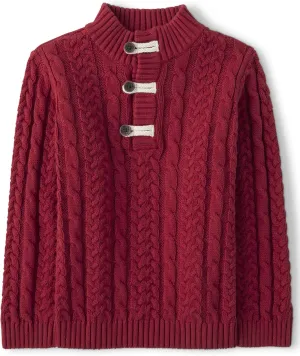 Gymboree Boys and Toddler Long Sleeve Cable Knit Shawl Sweater