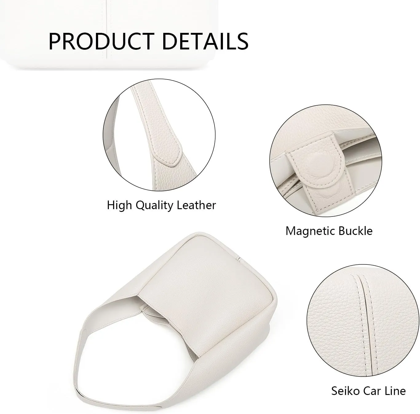 Handbag Chic Vegan Leather Tote Bag for Women Daily Carryall Magnetic Buckle Large Capacity