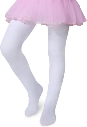Henwarry Girls 80D Soft Tights Semi Opaque Footed Microfiber Tights