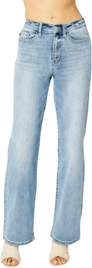 Judy Blue Women's High Waisted Straight Leg Jeans