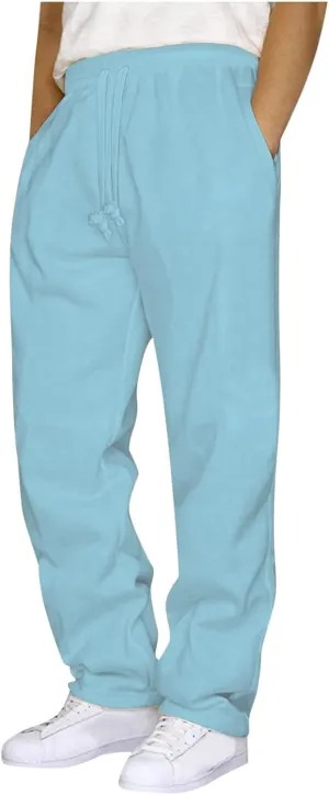 Light Weight Pants for Men,Man's Comfy Casual Athletic Lounge Pants Fashion Going Out Sweat Pant Sweat Pants for Men
