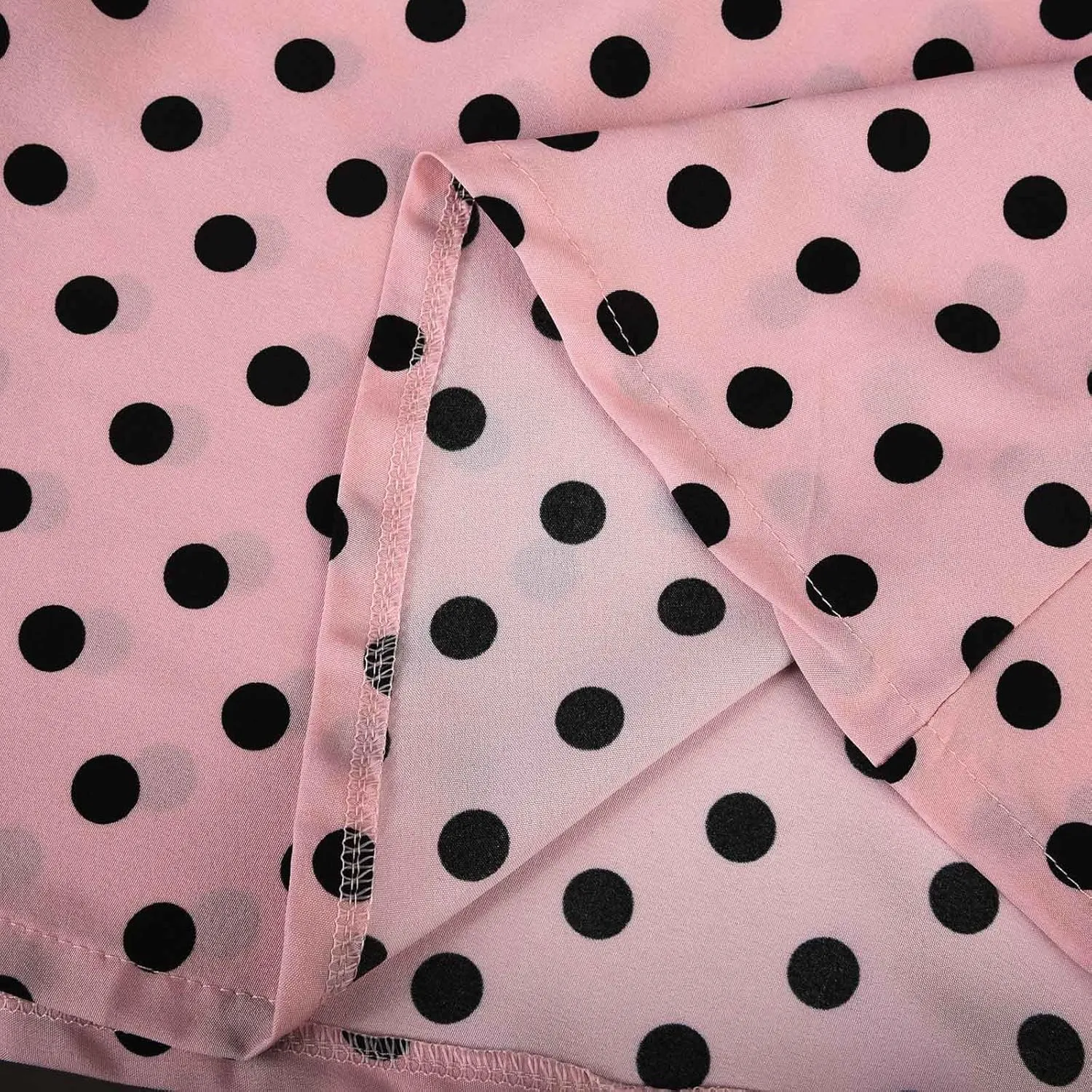 Maxi Dress for Women Boho Summer Polka Dot Print Casual Dress Short Sleeve Long Dresses Flowy Swing Beach Sundress