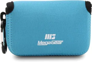 MegaGear Panasonic Lumix DMC-LX10 Ultra Light Neoprene Camera Case, with Carabiner - Blue - MG1031