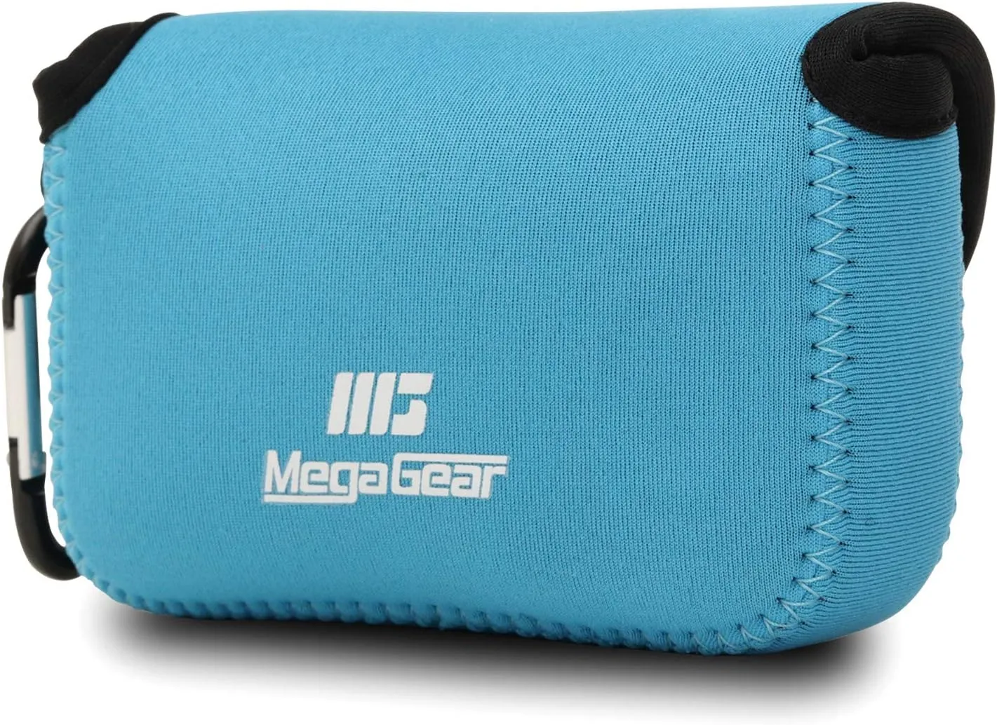 MegaGear Panasonic Lumix DMC-LX10 Ultra Light Neoprene Camera Case, with Carabiner - Blue - MG1031