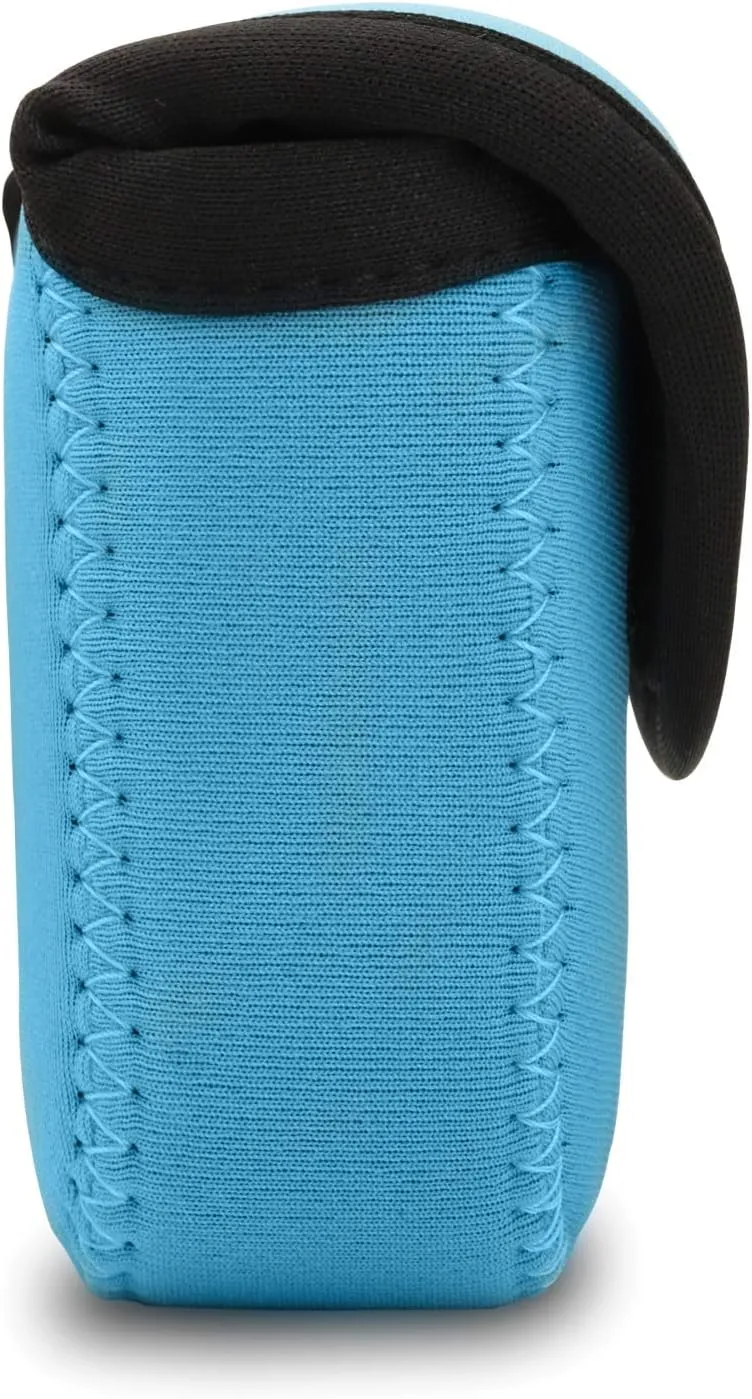 MegaGear Panasonic Lumix DMC-LX10 Ultra Light Neoprene Camera Case, with Carabiner - Blue - MG1031