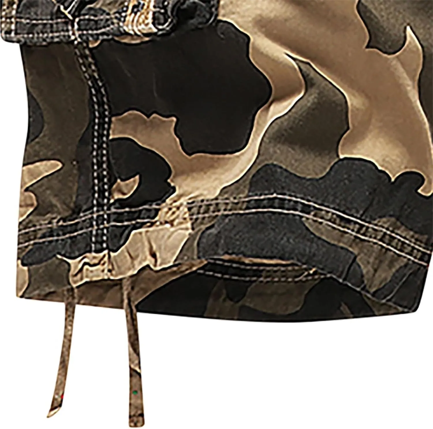Men's Camo Cargo Shorts with Multi Pockets Fashionable Casual Workwear Shorts Summer Tactical Short Pants