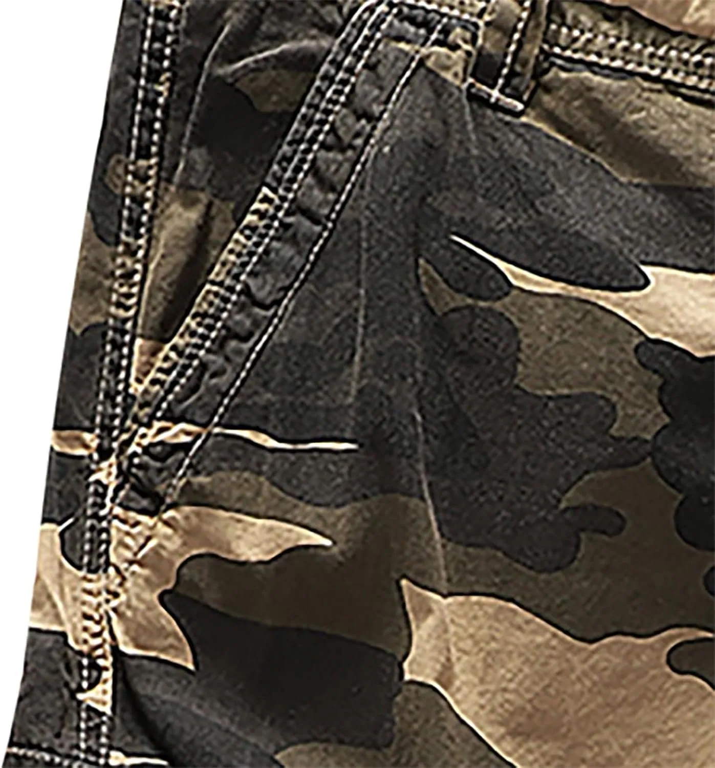 Men's Camo Cargo Shorts with Multi Pockets Fashionable Casual Workwear Shorts Summer Tactical Short Pants