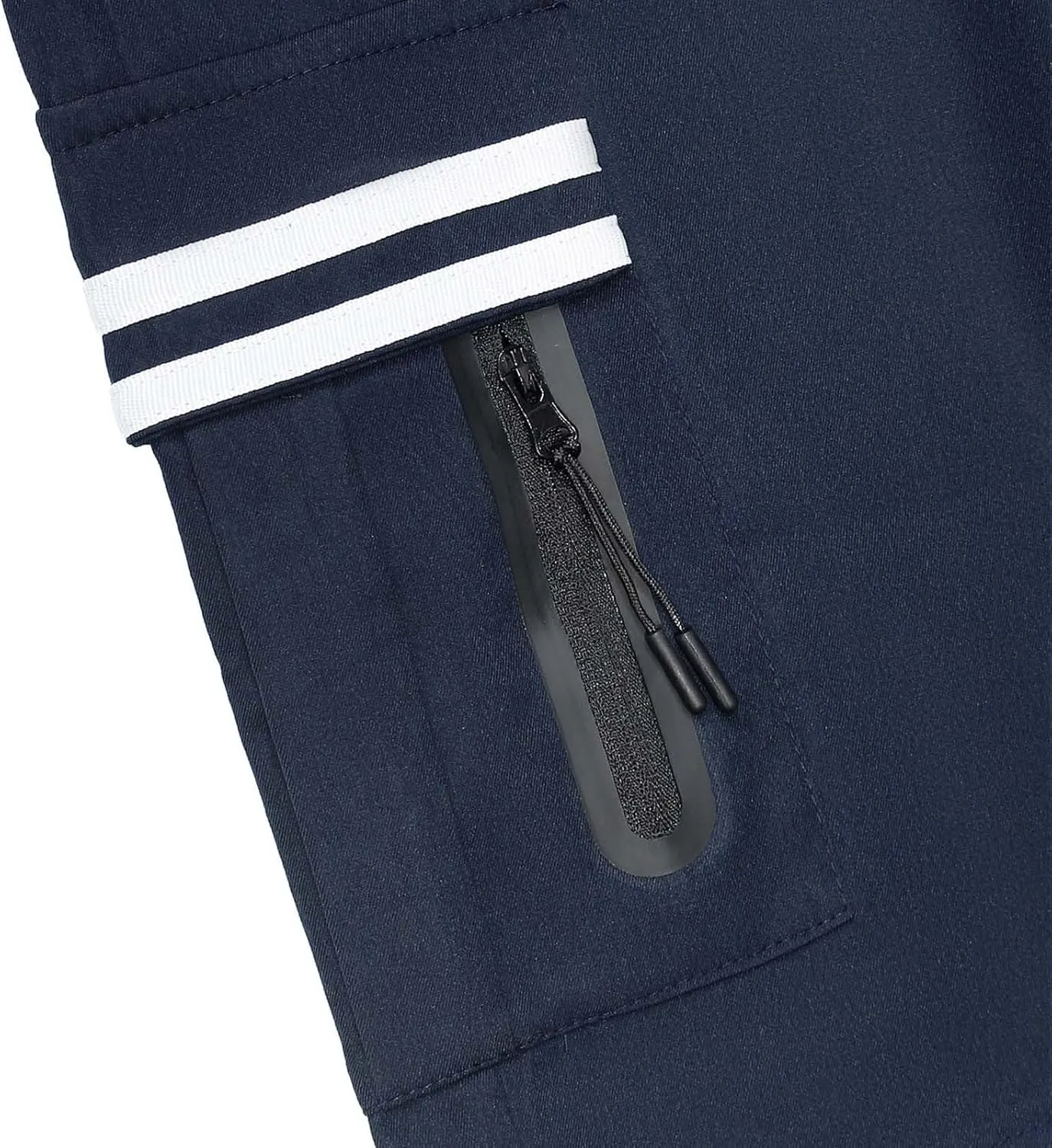 Mens Cargo Pants Baggy Casual Twill Hiking Work Shorts Summer Lightweight Workout Shorts Drawstring Short Pants