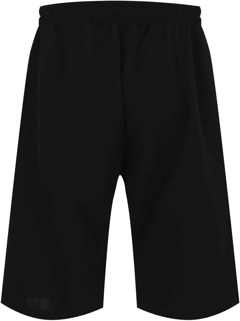Men's Linen Cargo Shorts Summer Casual Elastic Waist Drawstring Beach Shorts with Pockets Lightweight