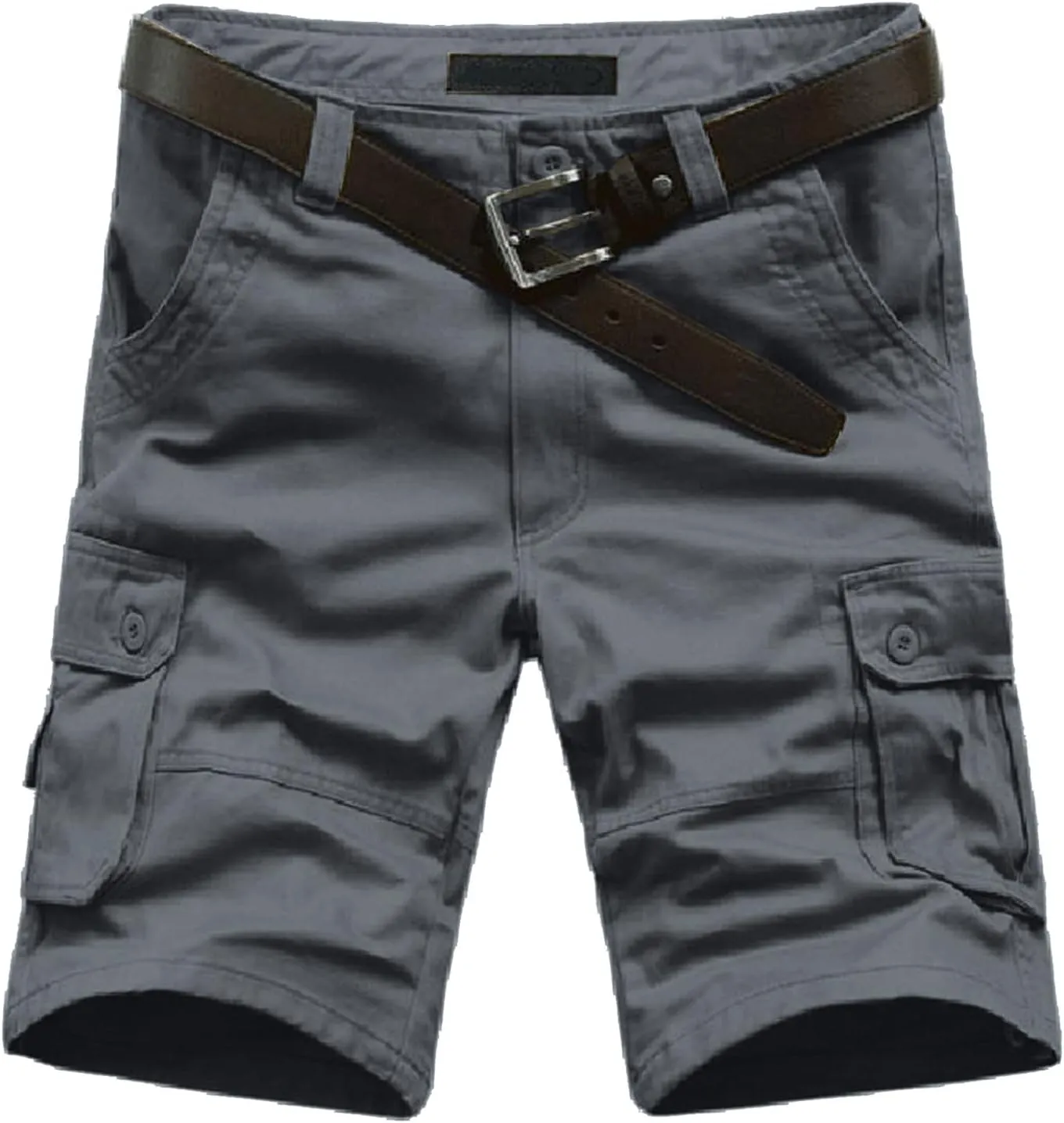 Mens Resort Wear 2025 Loose Fit Summer Cargo Shorts with Zipper Multi Pocket Outdoor Casual Lightweight Shorts
