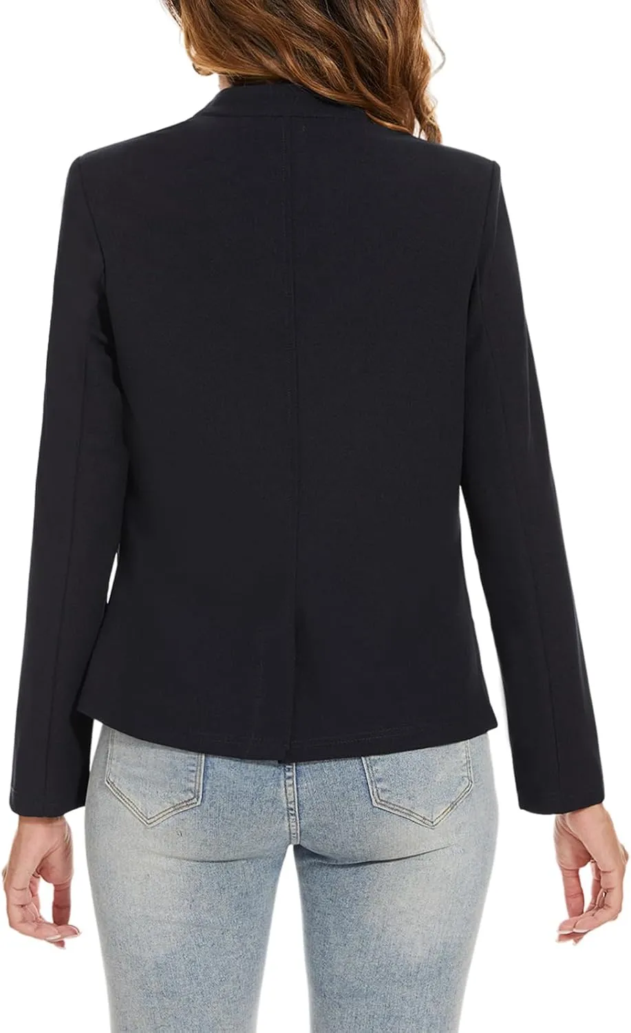 MINTLIMIT Blazer for Women Long Sleeve Button Front Blazer Notch Collar Casual Work Office Suit Jackets with Pockets