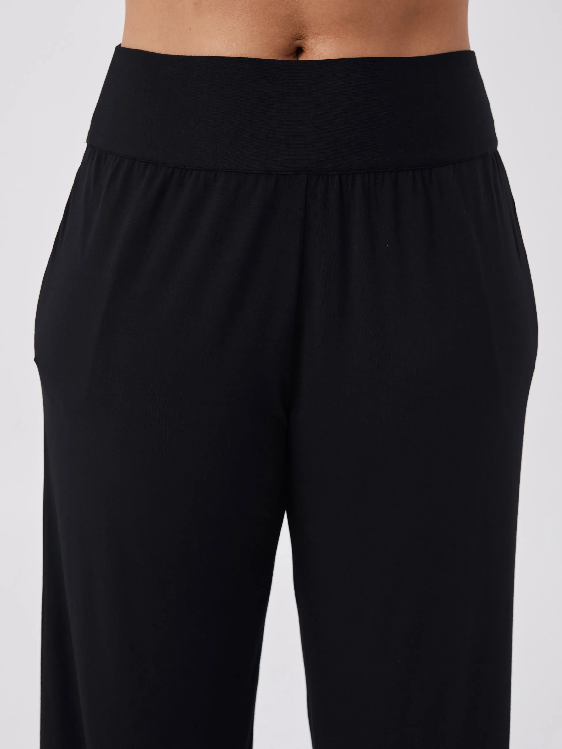 Nomad Modal Wide Leg Pant - Black