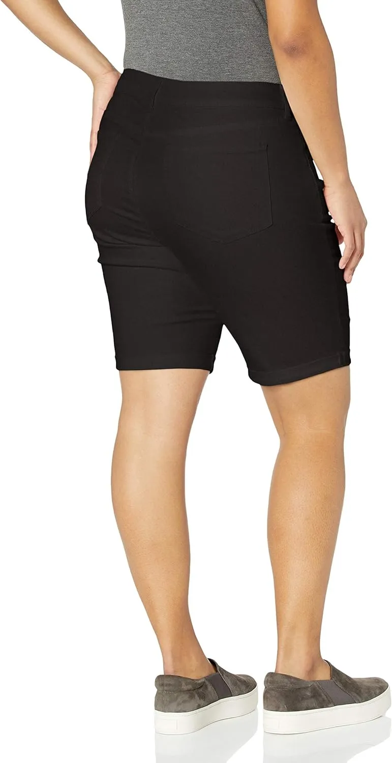 NYDJ Women's Plus Size Briella Jean Shorts with Roll Cuffs | Slimming & Flattering Fit