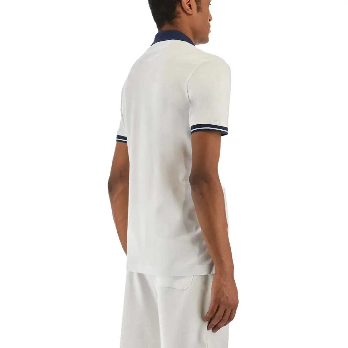 Optic White Regular-fit Cotton Stretch Polo shirt