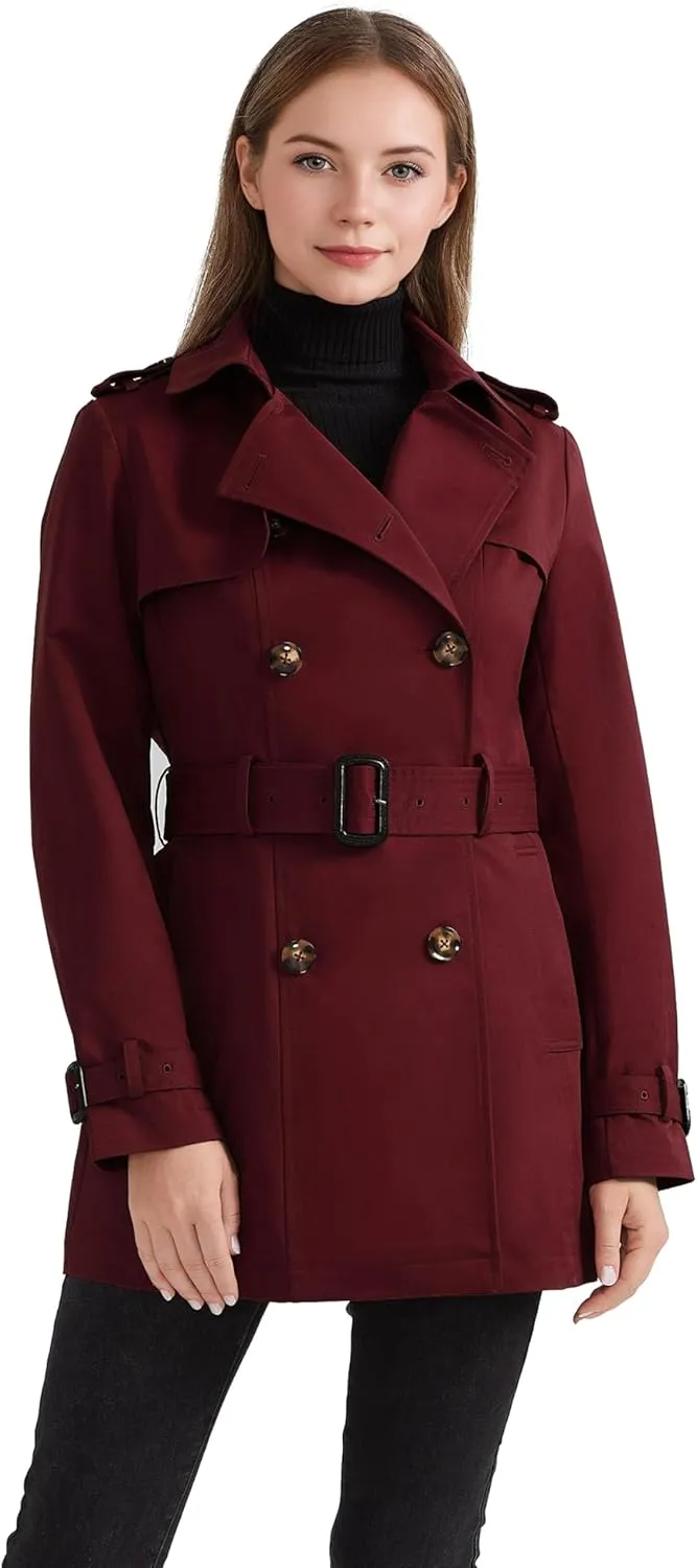 Orolay Women's Double Breasted Trench Coat Windbreaker Jacket with Belt