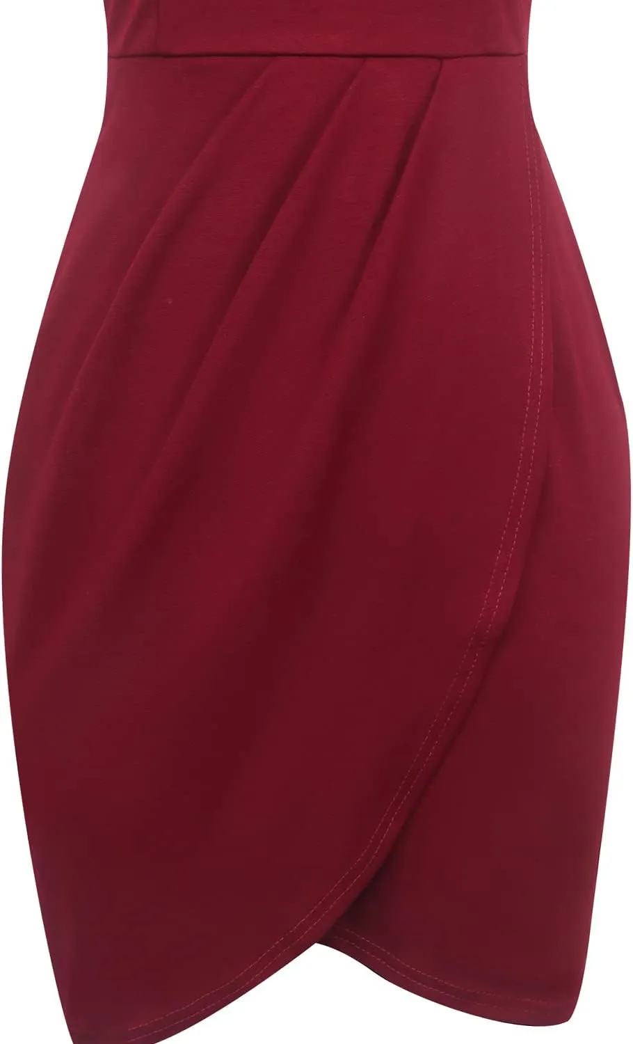 oxiuly Women's Wrap V Neck Bodycon Ruched Cocktail Party Dress Chic Church Wedding Club Pencil Dresses OX345