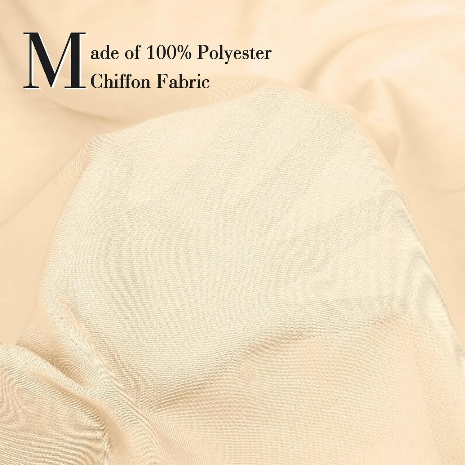 P Pothuiny Women Chiffon Sheer Shawl Wraps for Evening Dresses, 79"x24" Lightweight Soft Chiffon Scarfs Wedding Party Bridal