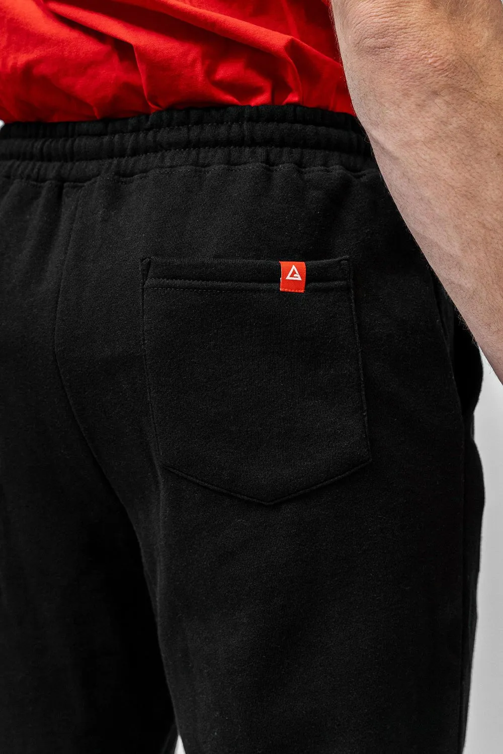 Red Shield Mens Jogger - Black