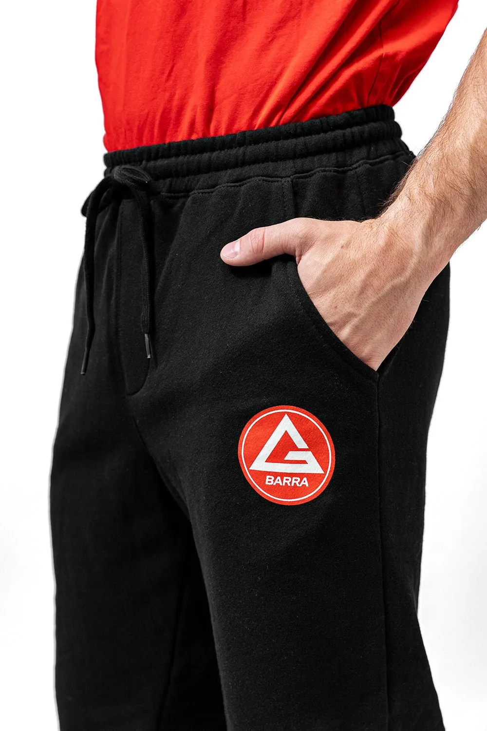 Red Shield Mens Jogger - Black