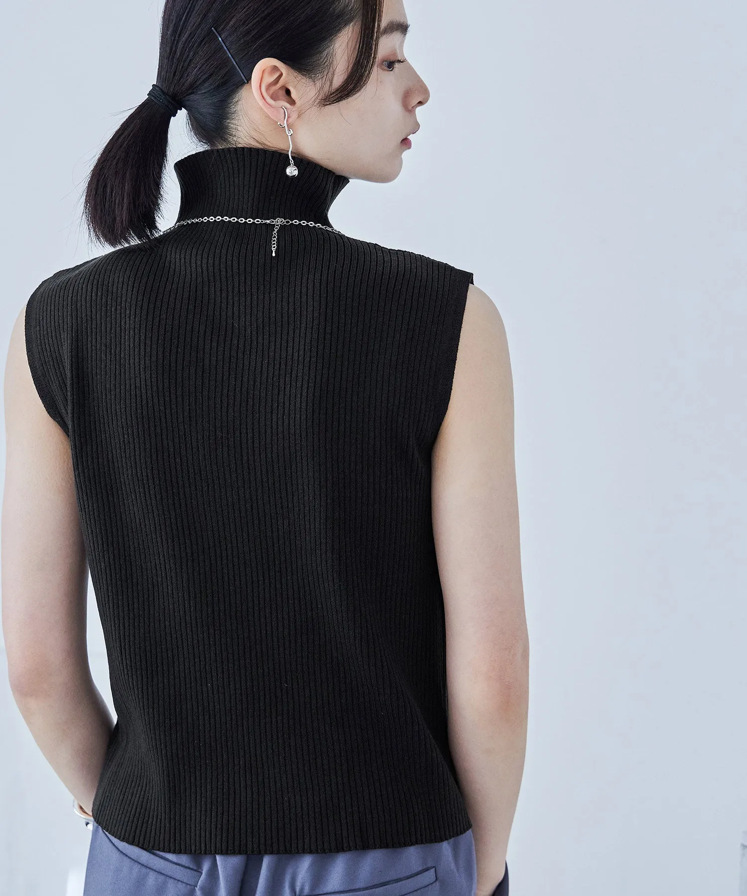 Rib Knit Sleeveless Tops