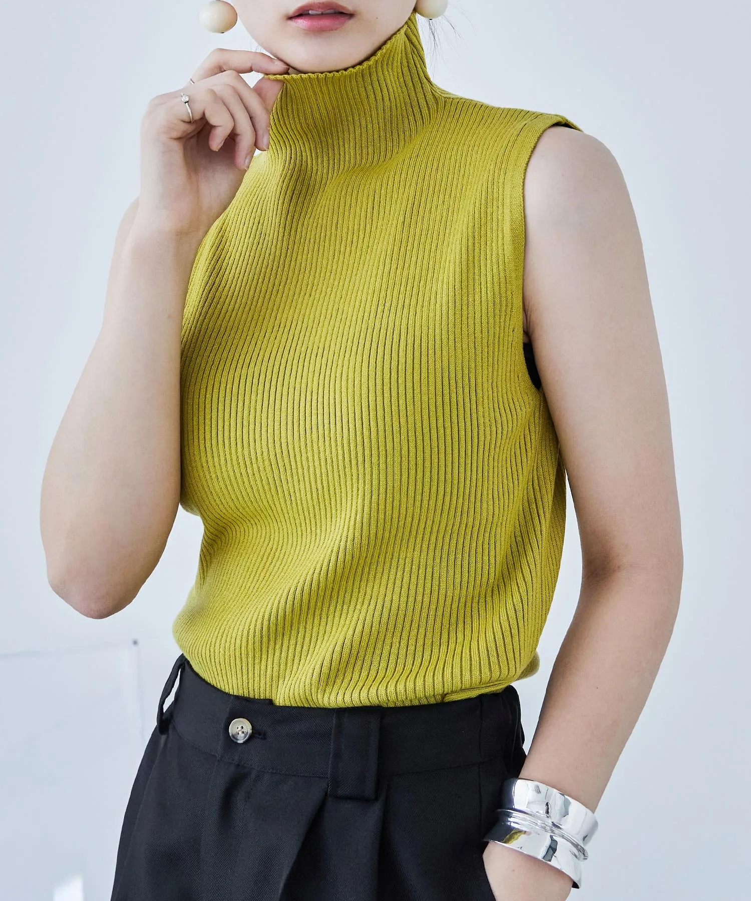 Rib Knit Sleeveless Tops