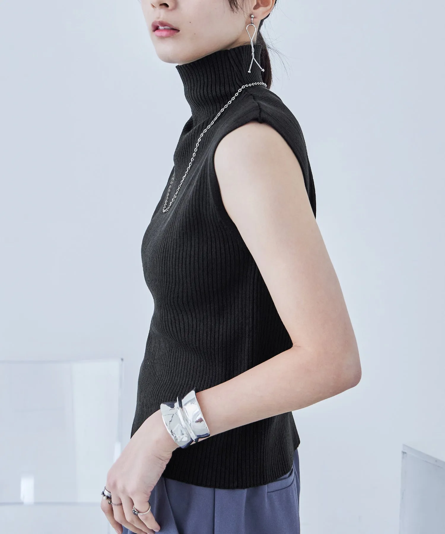 Rib Knit Sleeveless Tops