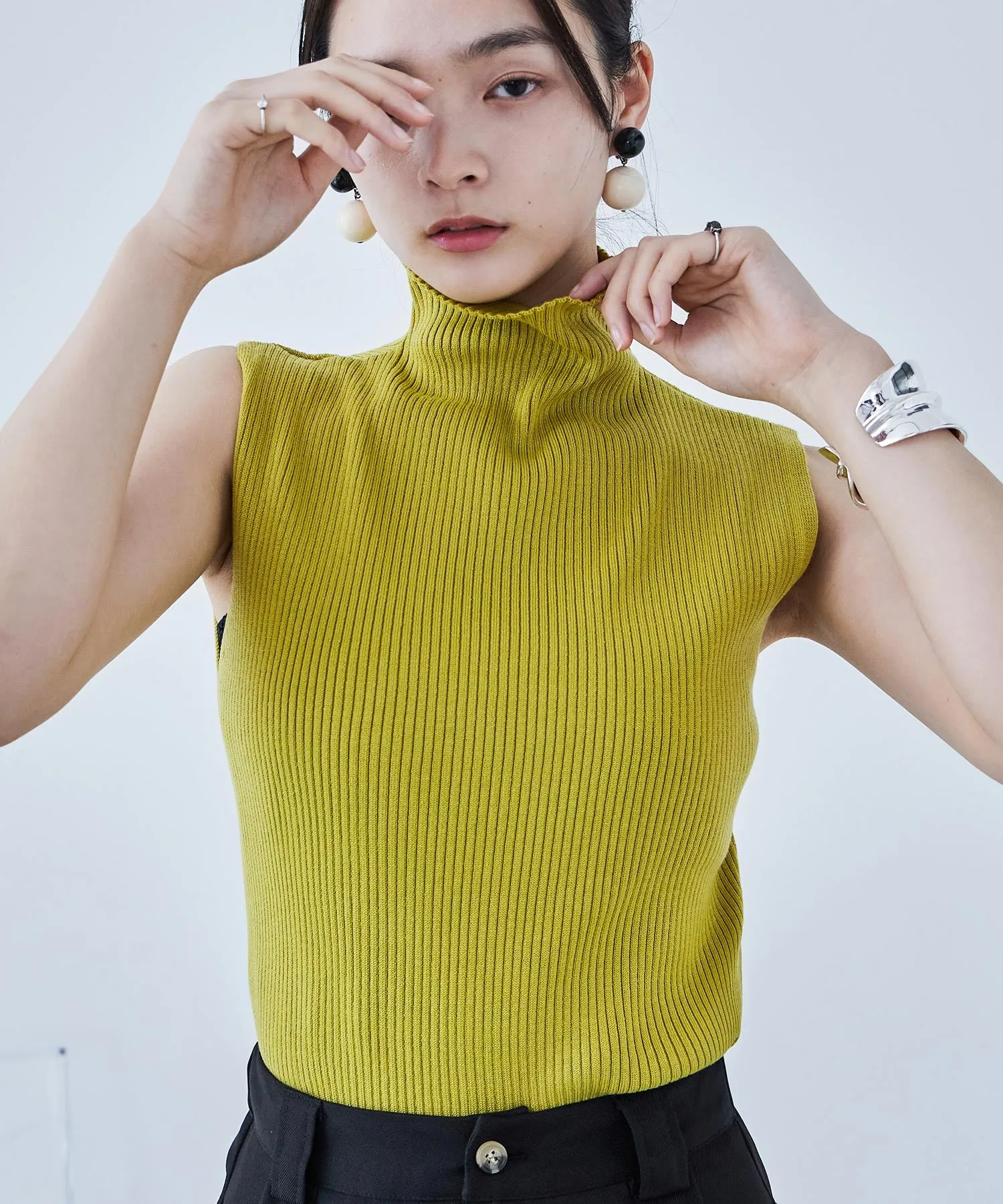 Rib Knit Sleeveless Tops