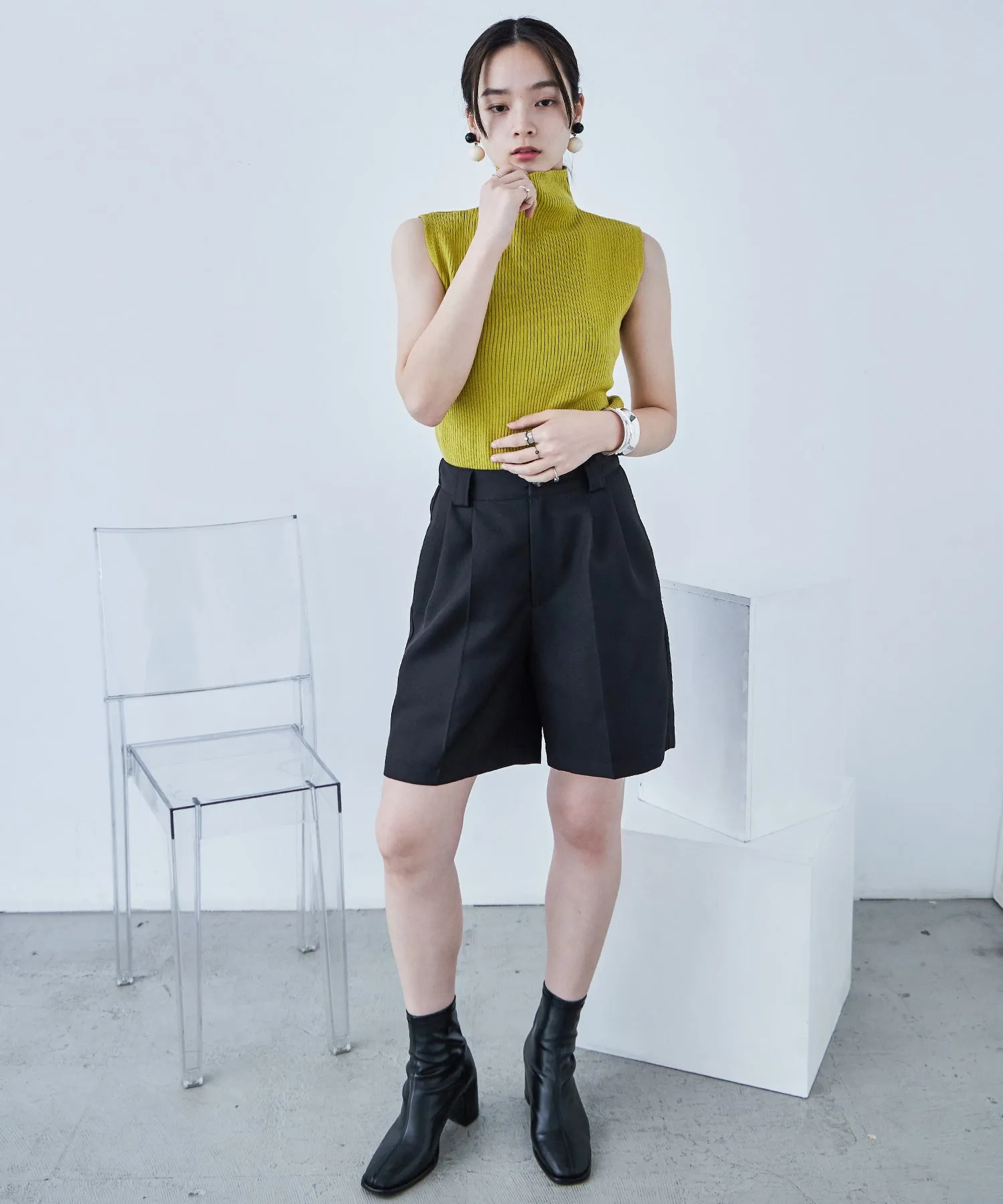 Rib Knit Sleeveless Tops